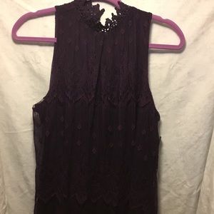 Purple Lace shirt.